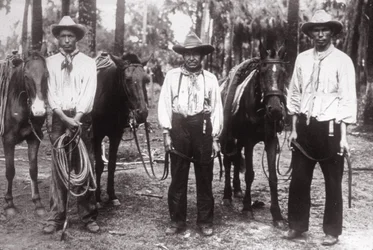 Drei Seminole-Indianer